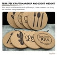 thumbnail image 3 of unbranded 4pcs Round Cork Coasters Cork Drink Coasters Drink Cup Pad Heat-resistant Cup Mats Cork Placemats, 3 of 8