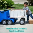 Kid Trax SemiTruck and Trailer RideOn Toy, Blue