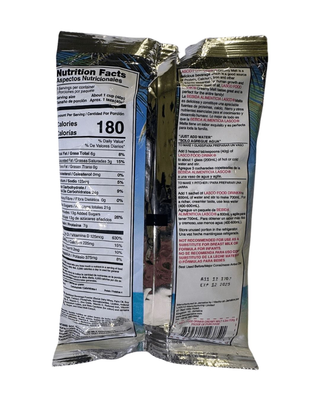 Lasco Jamaica Vanilla Food Drink - 400g (3 Pack)