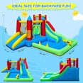 thumbnail image 4 of COCOFISH 9-in-1 Inflatable Bounce House with Dual Slides, Trampoline, Climbing Wall, Ball Pit and Play Cannon for Kids Ages 3–6, Indoor or Outdoor Play, 4 of 10