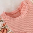 thumbnail image 5 of MAMOWEAR Toddler Baby Girls Clothes Summer Romper Lace Floral Printed Jumpsuit Headband Two-piece Set Kids Outfits, 5 of 8