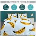 thumbnail image 2 of Colorful Yellow Banana 3D Duvet Cover Set Quilt Cover Theme of for Bedroom Decoration, 2 of 6