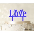 thumbnail image 1 of "Love Wedding Cake Topper Custom Cake Topper Color Option Available 5""-7"" Inches Wide", 1 of 1