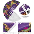 thumbnail image 2 of GZHJMY Mardi Gras Tree Skirt Home Decoration Large Round Venetian Christmas Tree Skirt for Holiday Party Home Christmas Day Ornaments 36", 2 of 6