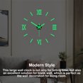 thumbnail image 4 of Monstrate Reloj de pared luminoso 3D, acrílico sin marco, pegatinas de cuarzo Digital DIY, tipo de aguja, calcomanías modernas sin perforar, Electrónica tipo 4, 4 of 6