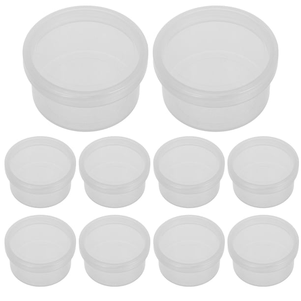 OULII 10Ud Caja De Almacenamiento Transparente Para Cosméticos Y Maquillaje Con Tapa Duradera De Plástico