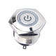thumbnail image 4 of Lámpara de señal de luz de señal de de coche LED azul impermeable de metal de 16 mm 12 V Luz de anillo con símbolo de poder resplandor 1NO Zulema Luz indicadora de metal, 4 of 6