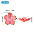thumbnail image 2 of Uxcell 100 Pcs Gold-Plated Acrylic Cherry Blossom Flower Beads, Red Gradient, 2 of 7