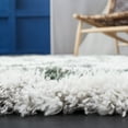 thumbnail image 4 of SAFAVIEH Horizon Milica Abstract Shag Runner Rug, Ivory/Green, 2' x 8', 4 of 8