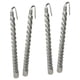 thumbnail image 5 of 4 velas largas en espiral de 19,5 cm para comedor y bar. Plata, 5 of 5