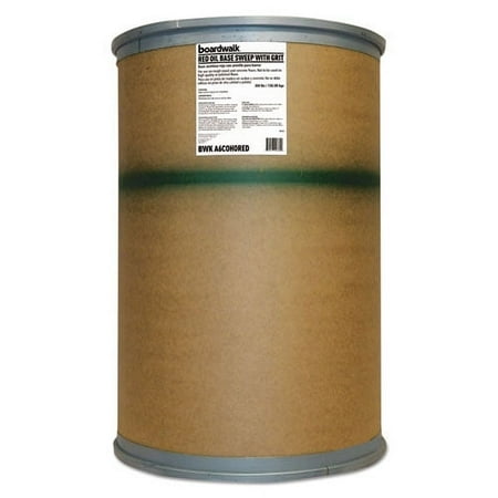 Boardwalk Oil-Based Sweeping Compound Grit Red 300lbs Drum A6COHORED