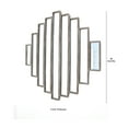 thumbnail image 5 of Benjara Wooden Wall Mirror with Multiple Framed Sculptures, Silver, 5 of 5