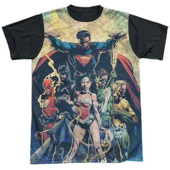 Jla - Power - Short Sleeve Black Back Shirt - XX-Large