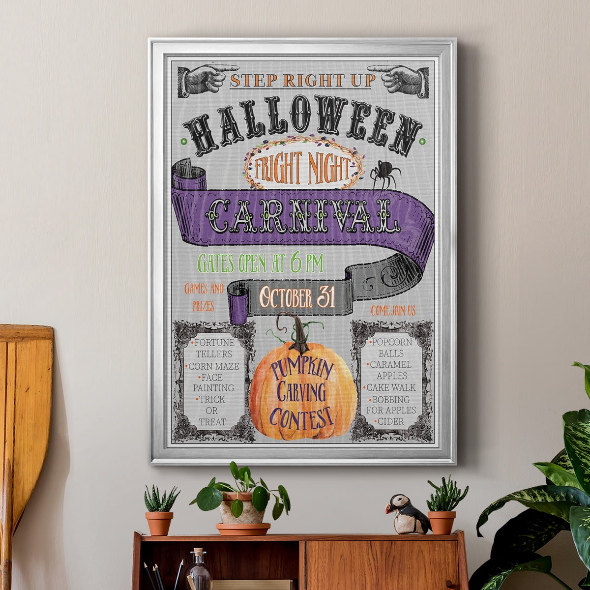 Carnival Sign Premium Classic Framed Print - Ready to Hang