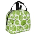 thumbnail image 2 of Fotbe Green Various Lemons Bolsa Térmica con Estampado y Forro de Aluminio Grueso Bolsa de Almuerzo con Bolsillo Frontal para Hombres y Mujeres, Ideal para Trabajo, Escuela, 2 of 8