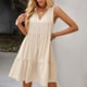 thumbnail image 4 of Vestido Escalonado, Vestido Con Cuello De Corbata Dobladillo Suelto Casual Para El Verano Vida Diaria Para Fiesta En La Playa Higoodz Otros, 4 of 6