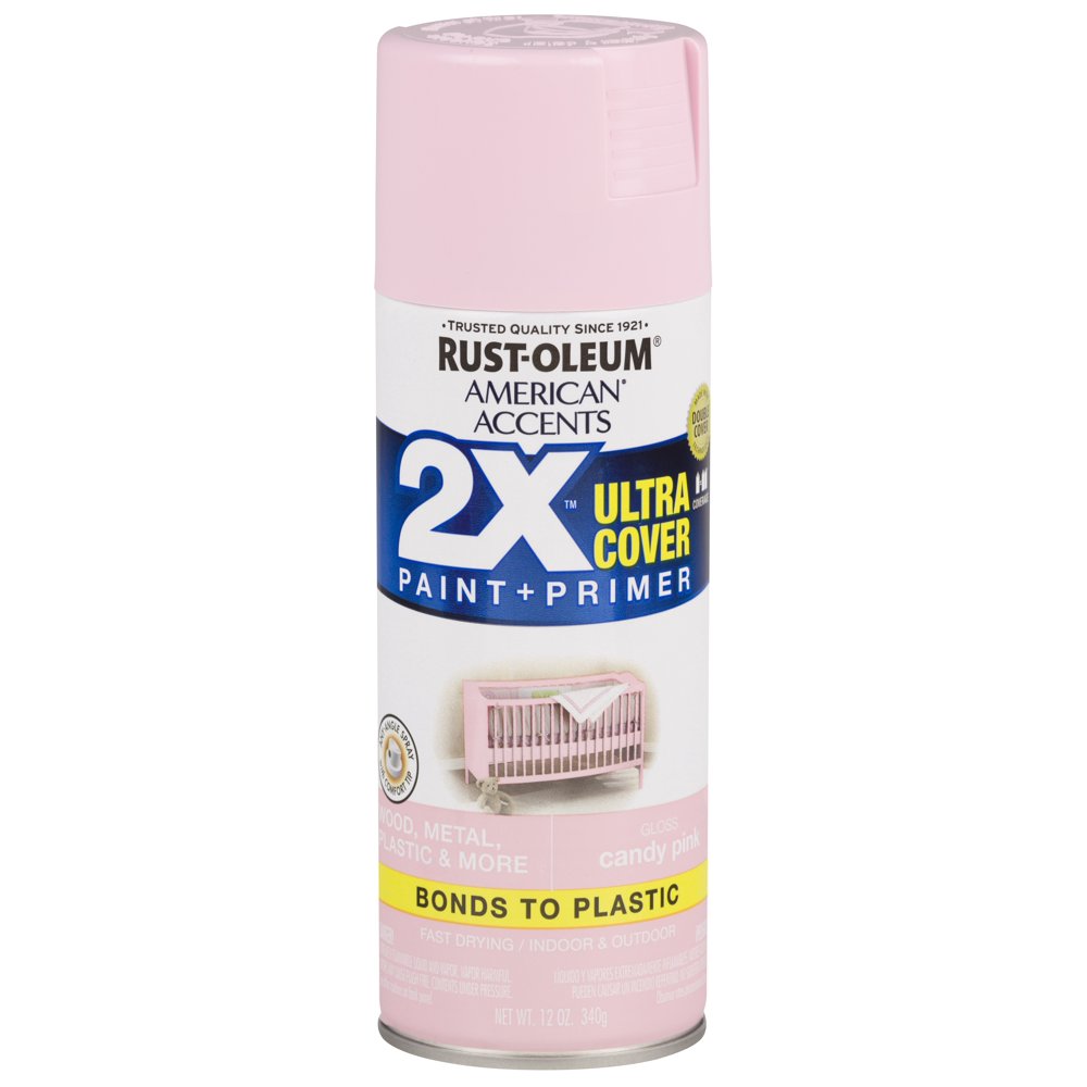 (3 Pack) Gloss Candy Pink, RustOleum American Accents Ultra Cover 2X
