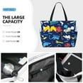 thumbnail image 3 of Gaeub Colorful Excavator Beach Travel Bag, Multi-Pocket Beach Bag, Summer Vacation Bag, Beach Essentials Tote, 3 of 7