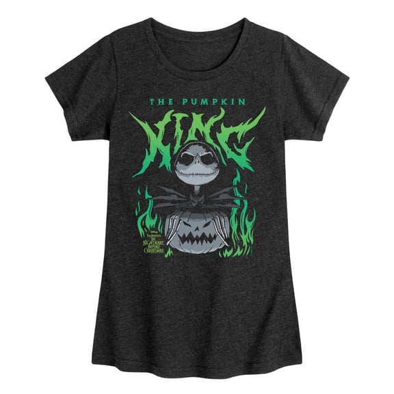 The Nightmare Before Christmas - Pumpkin King Metal - Youth Girls Fitted Short Sleeve T-Shirt
