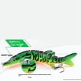 thumbnail image 4 of Señuelo de Pesca de Lubina con Múltiples Articulaciones, Wobblers Que Se Hunden, 13 cm, Crankbaits, para Trucha, Trolling, Cebo Duro Artificial, Aparejos., 4 of 6