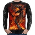 thumbnail image 1 of Camisa Casual Calavera Impreso 3d Playera De Manga Larga To, 1 of 5