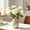 White, variant on 1Pcs Artificial Ranunculus Flower, Realistic Fake Peony Bouquet for Home Wedding, Washable Polyester Faux Flowers for Table Centerpiece Vase Decor with Natural Look, Yellow
