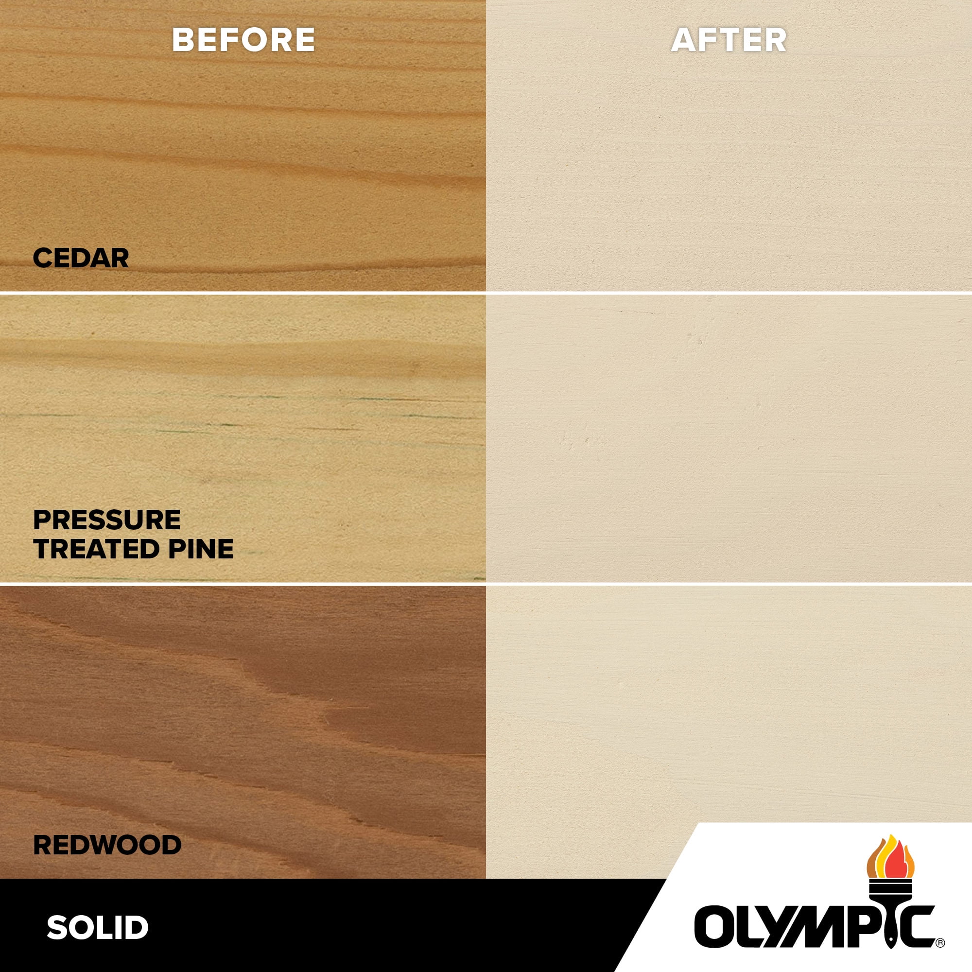 Olympic Maximum 1 GallonSC-1086 White Sands Solid Color Exterior Stain and Sealer in One