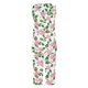 thumbnail image 5 of Conjunto de Ropa de Estar de Mujer Cuello Redondo Impresión Blusa sin Mangas Pantalones Cortos, Pantalones de Cintura Elástica para las Mujeres, 5 of 7