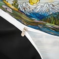 thumbnail image 4 of Catabedysis Stained Glass Camping Bedding,Tent Van Print Duvet Cover Full For Boys,Multicolor,Black Reversible,3 Pieces,1 Duvet Cover and 2 Pillowcases, 4 of 6