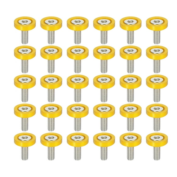 Unique Bargains 30pcs Orange M6x1.0 Bumper Mudguard Washer Bolts Engine Bay Dress Up Screw Fastener
