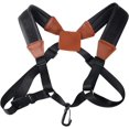 thumbnail image 1 of HAHADAXA Saxophone Strap Universal Double Shoulder Leather Strap for Sax Adjustable Padded Harness Strap for Saxophone, 1 of 7