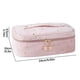 thumbnail image 1 of Neceser de gran capacidad para viajes | Organizador de aseo portátil con múltiples compartimentos | Estuche de almacenamiento europeo clásico y suave para cosméticos, joyas y accesorios, 1 of 6