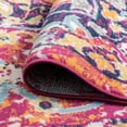 thumbnail image 6 of Transitional 8x10 Area Rug (7'11'' x 10'3'') Medallion Pink, Orange Living Room Easy to Clean, 6 of 9