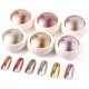 thumbnail image 1 of Polvo de uñas cromado XCF 6 frascos efecto espejo de oro rosa pigmento de manicura, 1 of 4