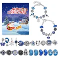 thumbnail image 2 of Calendario de Adviento de 24 días, caja de regalo de joyería, conjunto de pulseras de joyería azul DIY para niñas y niños, calendario de Adviento de Navidad con cuenta atrás 2024, 2 of 6