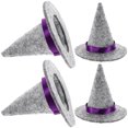 thumbnail image 4 of 4pcs Mini Halloween Witch Hats Party Hat Wine Bottle Hats Scene Layout Decoration, 4 of 9