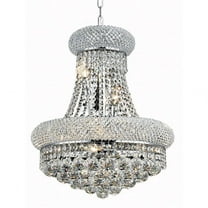 Eight Light Pendant-Chrome Finish-Royal Cut Crystal Type Bailey Street Home 390-Bel-3337218