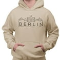 thumbnail image 2 of Skyline Berlin Germany Hoodie Sweatshirt Unisex Medium Sand, 2 of 5