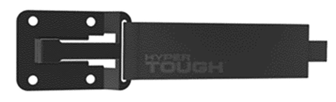 Hyper Tough Hyper Stack Velcro Strap Wall Storage Accessory, 50lb Capacity, Black