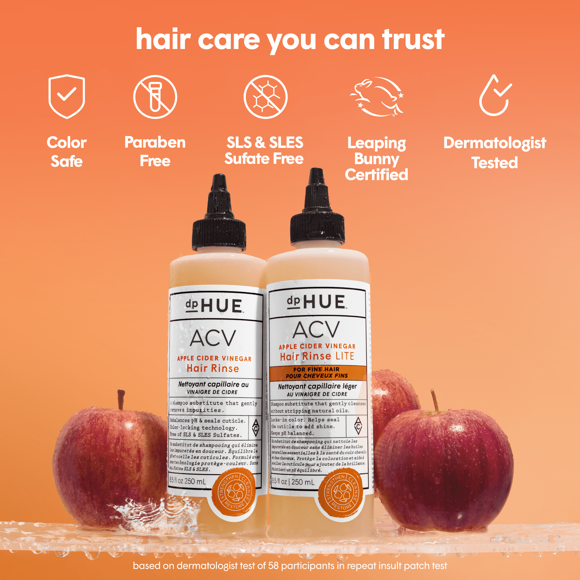 dpHUE Apple Cider Vinegar Hair Rinse Lite, 20 fl oz