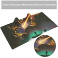thumbnail image 5 of Boy Looking Meteor in Colorful Sky Gaming Mouse Pad Large Mouse Mat XL Desk Mat Extended Mouse Mat Non-Slip Laptop Computer Keyboard Mouse Pad for Office & Home 31.5x11.8 Inch, 5 of 6