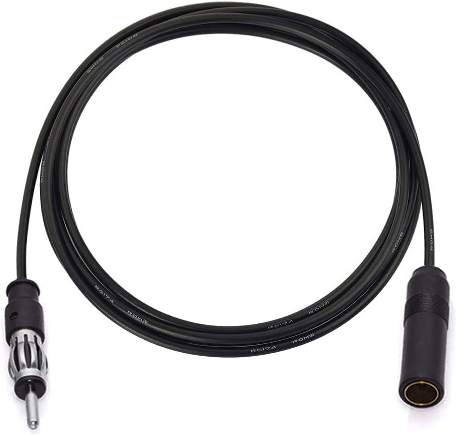 Bingfu Car Radio Antenna Extension Cable 4 feet / 48 inch FM AM Radio