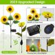 thumbnail image 2 of Solar Lights Outdoor Garden Decor - Upgraded 3 Pack Solar Garden Lights with 9 Sunflower Lights, Waterproof Solar Outdoor Lights Auto ON/Off Solar Dec, 2 of 4