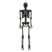 5ft Black Poseable Skeleton Decoration, Halloween Outdoor Decor, by Way To Celebrate