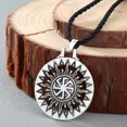 thumbnail image 5 of Eslavo Kolovrat colgante rueda amuleto y talismán pagano hombres mujeres collares joyería 2 piezas, 5 of 5