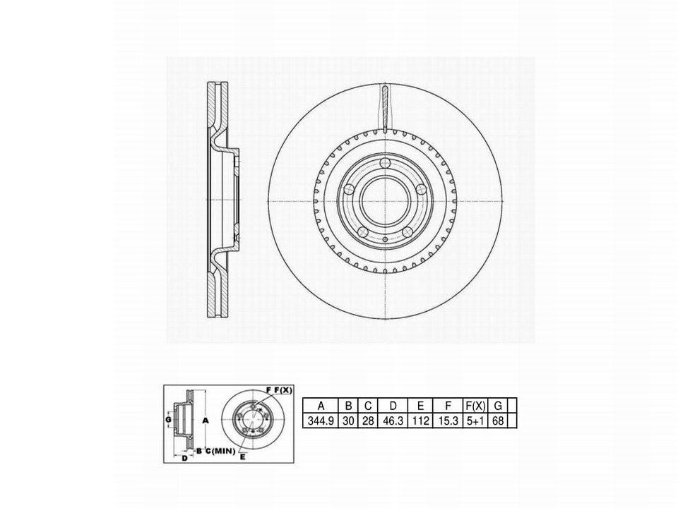 Ultra High Carbon 700 Brake Kits, Front UHCK7141, Audi S4 2009-2004
