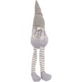 thumbnail image 1 of Decoración navideña Muñeco de elfo de pierna larga sentado lindo Decoraciones para uno para niños (gris), 1 of 5
