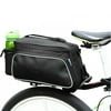 Cycling Bicycle Bike Pannier Rear Seat Bag Rack Trunk - Also as Shoulder Bag or Handbag Black, Ship from America