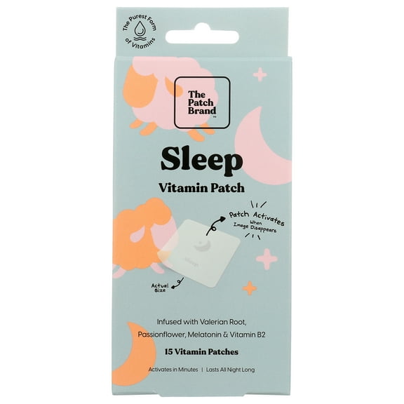 Pack of 4, The Patch Brand Sleep Vitamin Patch, 15 ea