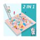 thumbnail image 2 of 2 in 1 Double Sided Wooden Flying Ludo Snake Ladder Game Board Kids Family Toy, 2 of 5